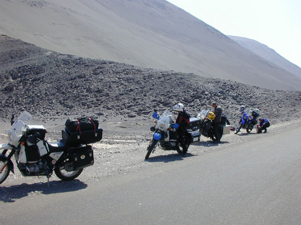 Having a break after meeting Arton from Brazile