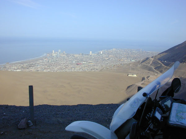 Leaving Arica in the morning jan 2003