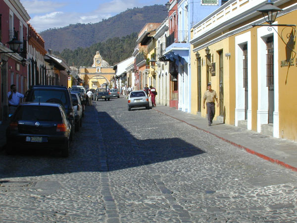 cobble stone streets of Old Guatemala 2003