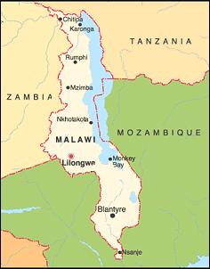 Map of Malawi